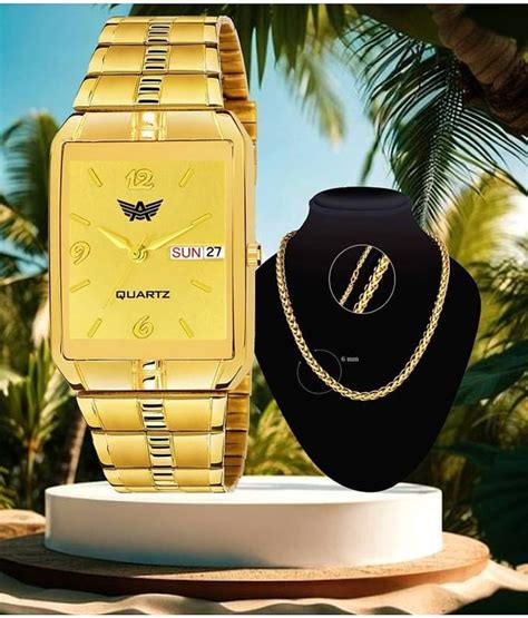 Abrexo Gold Stainless Steel Analog Men's Watch