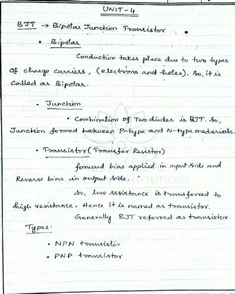 Unit-4 LAQ - JNTU BJT notes - UNIT 4 BJT Bipolar Junction Transistor ...