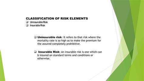 Elements Of Insurable Risk