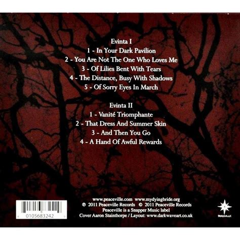 Image result for My Dying Bride Evinta CD