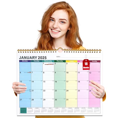 Buy Wall 2025/26 UK, 2025 Family Planner A3, 18 Month 2025 Month to ...