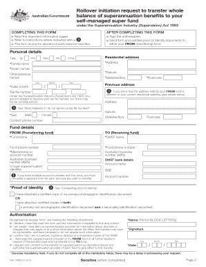 Rollover Initiation Request - Fill Online, Printable, Fillable, Blank ...