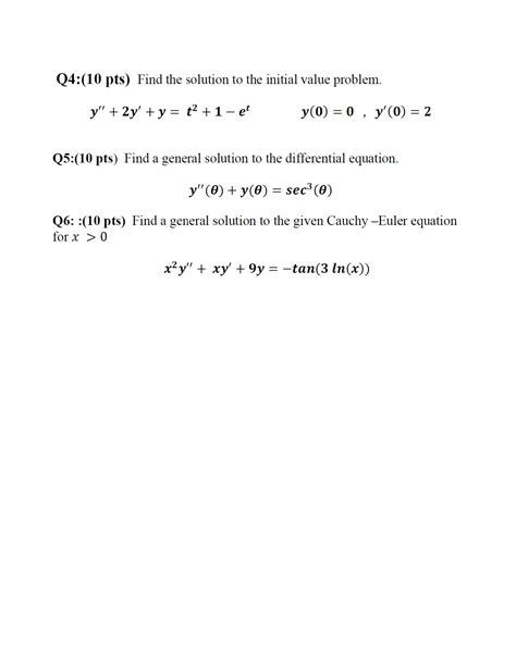 Image result for Solution and Initial Value Problem