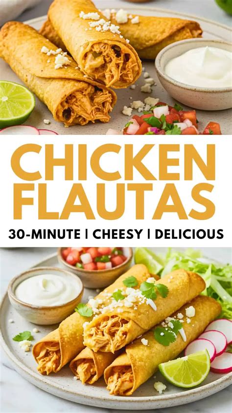Chicken Flautas Recipe - Oneiric Home in 2025 | Chicken flautas ...