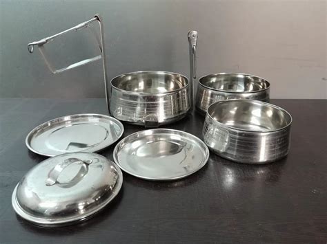 Stainless Steel Tiffin Box - SS Patti Belly Tiffin Trader - Wholesaler ...