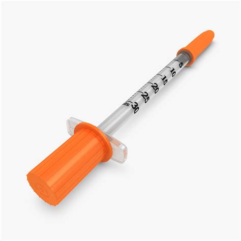 Insulin Syringe (0.3 ml) 3D Model $19 - .max .fbx .obj .3ds - Free3D