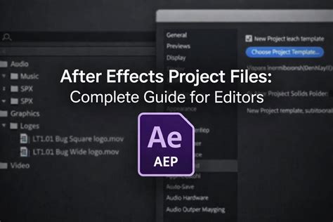After Effects Project Files: Complete 2026 Guide 🚀