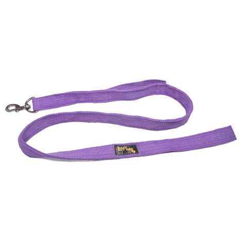 Let's Wag Double Handle Fabric Leash for Dogs (Purple) | Supertails