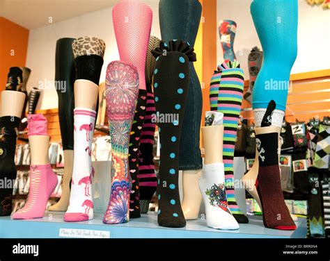 Socks for sale in a sock shop, the Mandalay Bay Hotel shops, Las Vegas ...