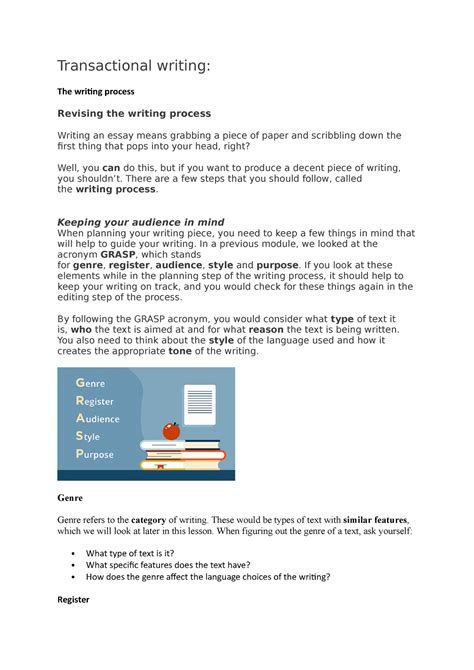 Image result for Transactional Writing Examples