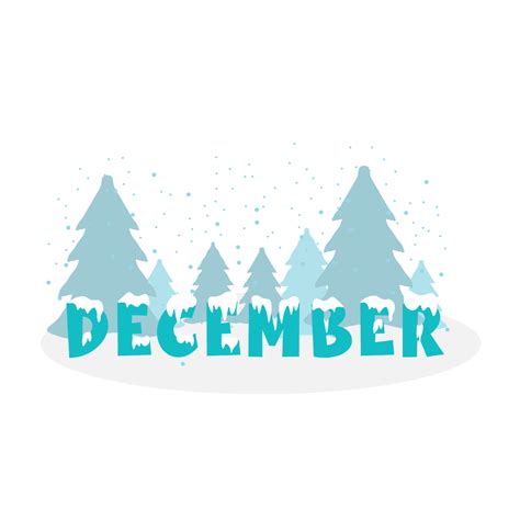 December Woord Clipart