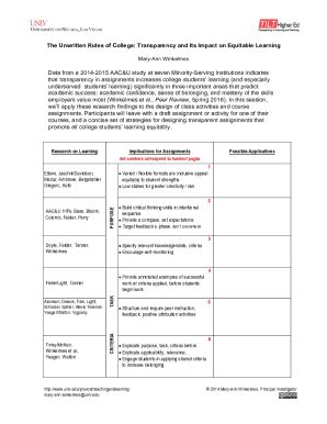 Fillable Online Mary-Ann Winkelmes - University of Nevada, Las Vegas ...