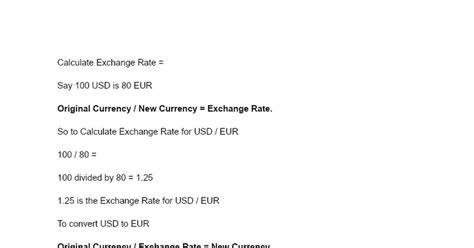 How to Manually Convert Currency 的图像结果