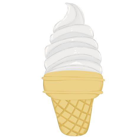 cono de helado de vainilla 24732737 PNG