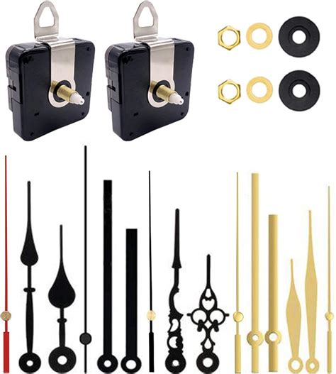 MORJCG Clock Mechanisms Battery Powered, Clock Mechanisms, Quartz Clock Mechanism, with 5 ...