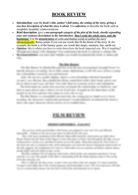 Image result for Review Notes Sample