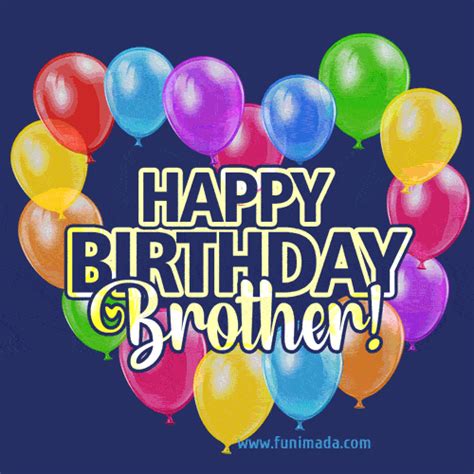 Animated colorful balloons gif for brother - Download on Funimada.com