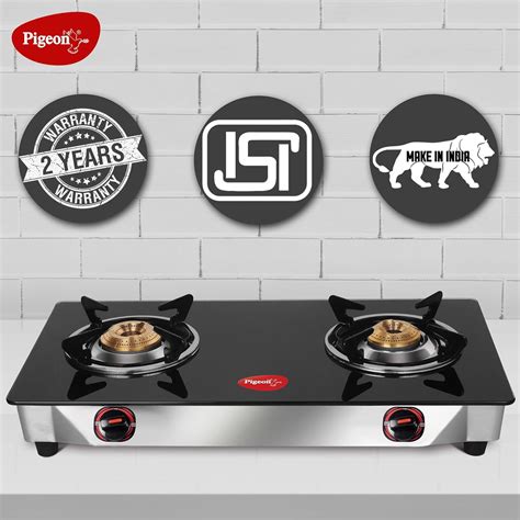 Pigeon - Glass Top 2 Burner Favourite - Buildhub
