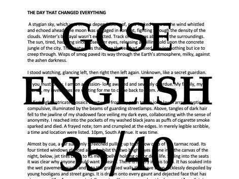 Image result for Edexcel Creative Writing Examples