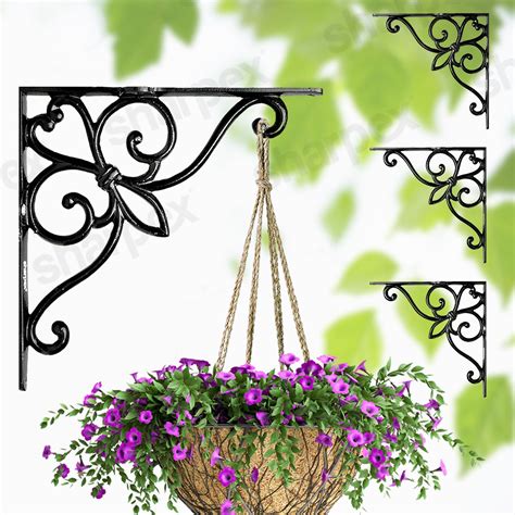 Sharpex Wall Mounted Metal Bracket | Decorative Wall Hook Plant Hanger ...