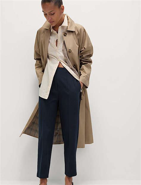 Buy Tapered Ankle Grazer Trousers at Marks & Spencer