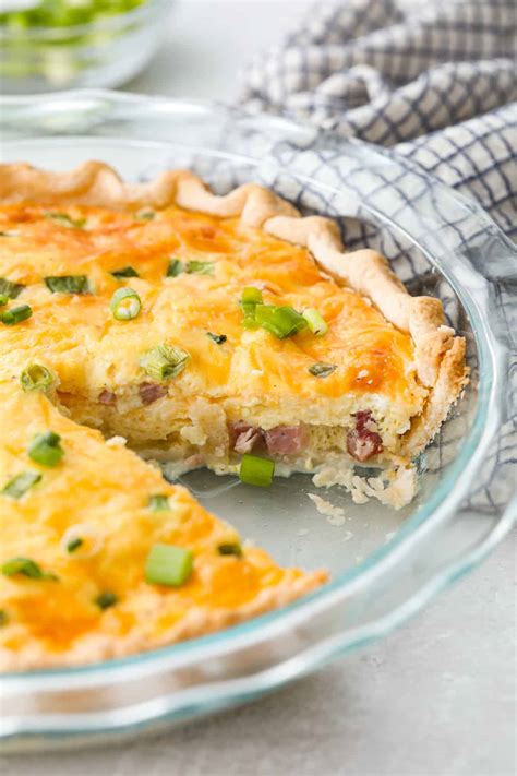 Ham and Cheese Quiche - Pakistans Taste