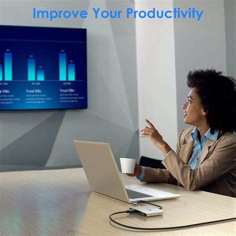 WAVLINK USB 3.0/USB C To DisplayPort And HDMI Adapter, DisplayLink Dual ...