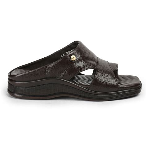 Buy Healers Brown Casual Slippers For Men 2050-802 By Liberty