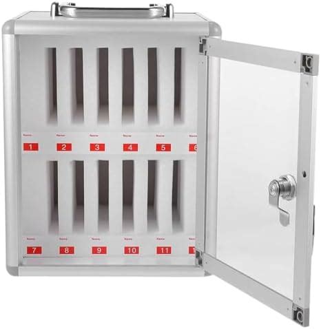 VESPOCM 12 Slots Cell Phone Locker Storage Cabinet with Key Mobile ...