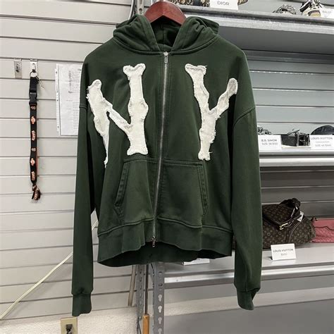 Streetwear Memory Lane Park Forest Green NY Zip-Up | Grailed