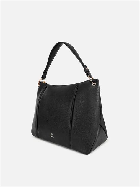 Quinn Black Shoulder Bag by IRTH | House Of Titan