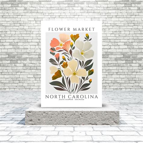 North Carolina State Flower Print North Carolina Flower - Etsy