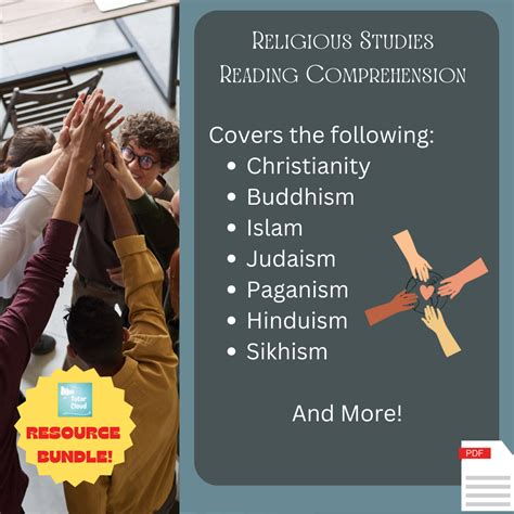Religious Studies Reading Comprehension Resource Bundle | Teaching ...