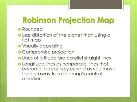 Image result for Robinson Projection Example
