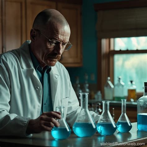 Walter White in the Meth Lab | Stable Diffusion Online