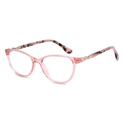 Buy Pink Transparent Full Rim Cat Eye Vincent Chase Classic Acetate VC ...