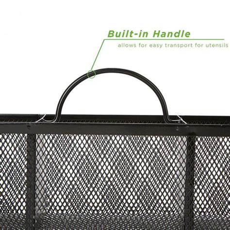 Buy 3-Section Black Mesh Cutlery Holder, Serve Ware Holder, Silverware ...