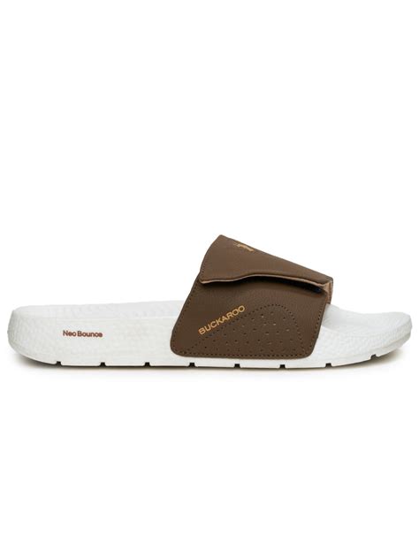 BUCKAROO Premium Vegan Casual Sliders for Men | Mens Flip Flops: KAIYO