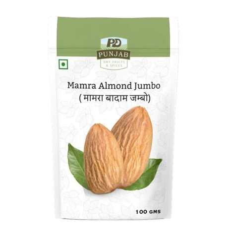 Authentic Mamra Almonds Jumbo - King-Sized Nutrient Powerhouse | Punjab ...