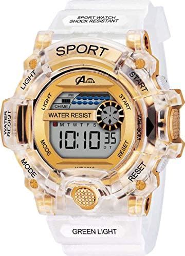 Piaoma Waterproof Series Analogue-Digital Golden Dial Boy's and Men's ...