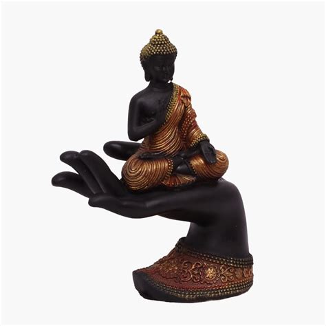 Buy VEDAS Mystical Indian Polyresin Buddha on Hand Figurine from Vedas ...
