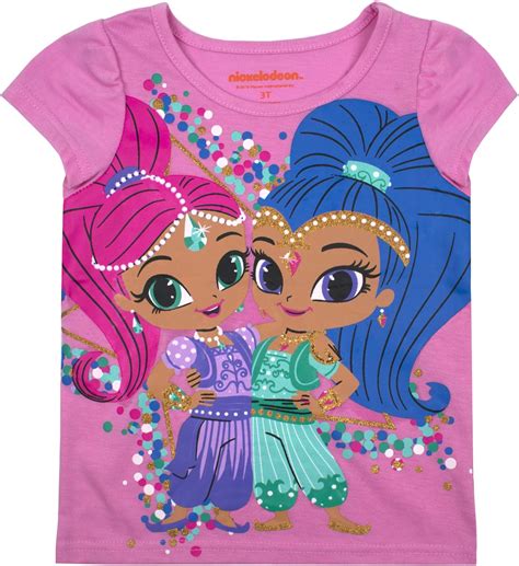 Buy Nickelodeon Shimmer and Shine Girls and Toddlers 3-Pack T-Shirts ...