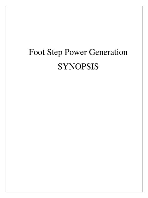 Image result for Foot Step Power Generation Problem Statement