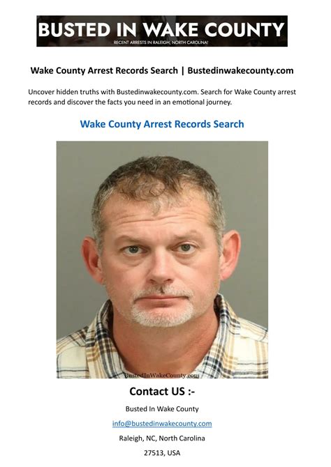 PPT - Wake County Arrest Records Search Bustedinwakecounty.com ...