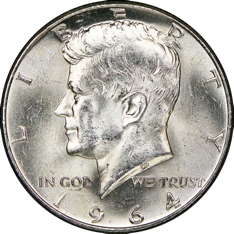 1964 Kennedy Half Dollar Value 1964 Kennedy Half Dollar (50C Coin)