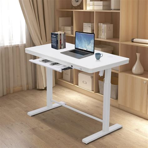CBEX Electric Standing Desk with Drawer, Modern Height Adjustable Stand ...