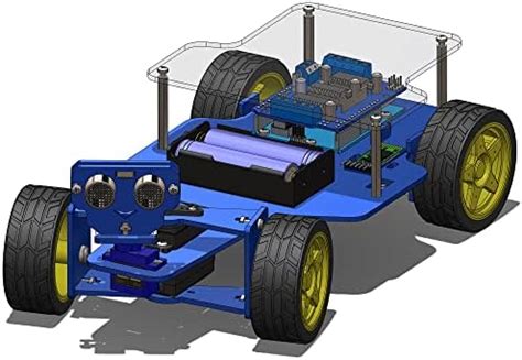 SunRobotics Arduino Based Smart Car Robotics Chassis with Servo ...