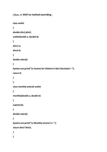 Image result for Program for Method Overriding in Java