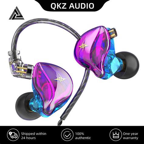 QKZ ZXT EDX PRO Earphones 1 Dynamic HIFI Bass Earbuds In Ear Monitor ...