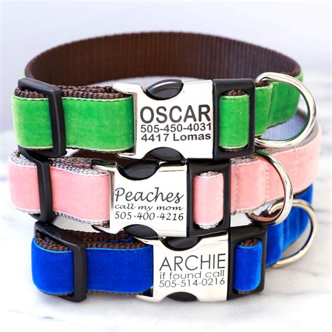 Personalized Dog Collars | Engraved Buckles and Name Plates